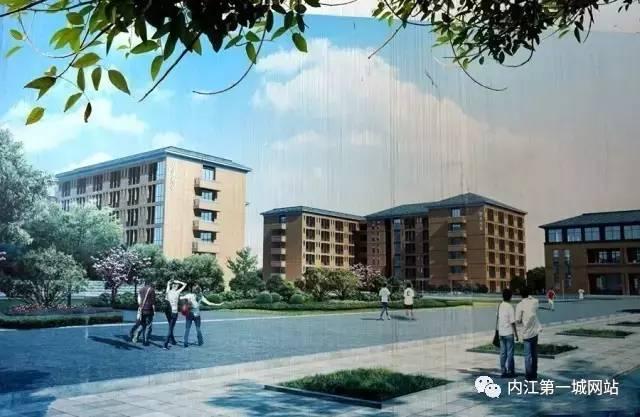 内江师院全景图,内江师院效果图