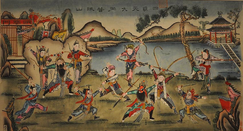 家家会点染户户善丹青是什么意思,民间最流行的年画