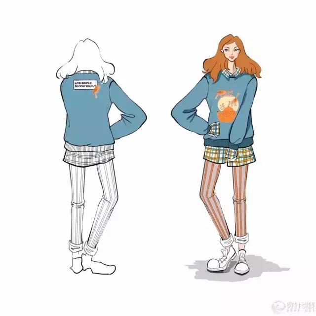 时尚手绘｜为jucyjudy2017FW系列设计