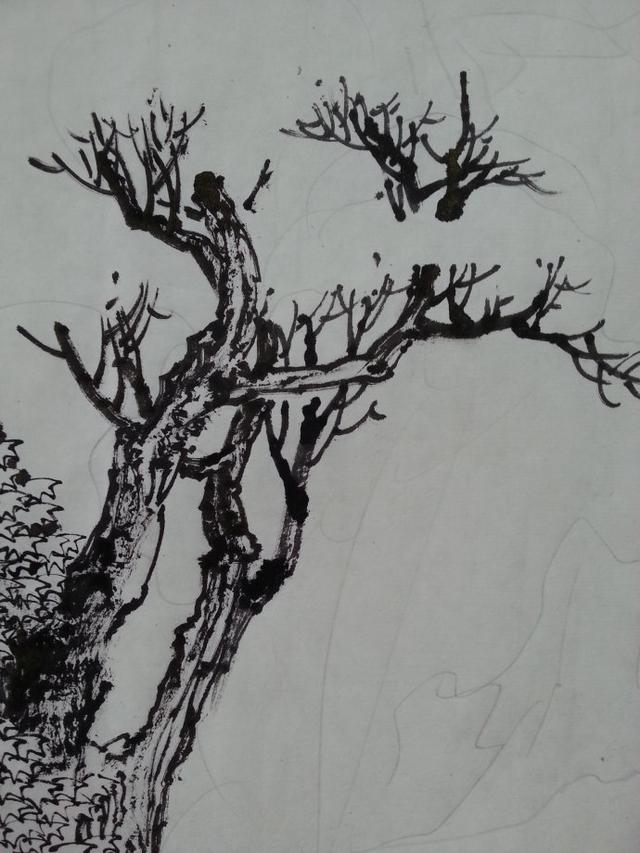 曾刚彩墨山水画丛树的画法教程,曾刚彩墨山水画房子的画法视频