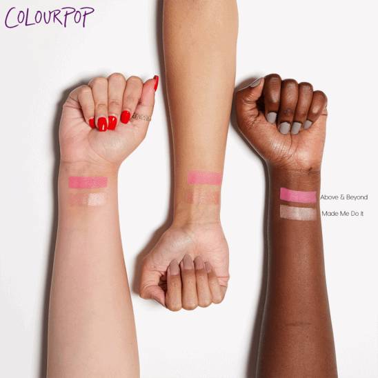 colourpop全哑光,colourpop冬日冰透薄荷试色