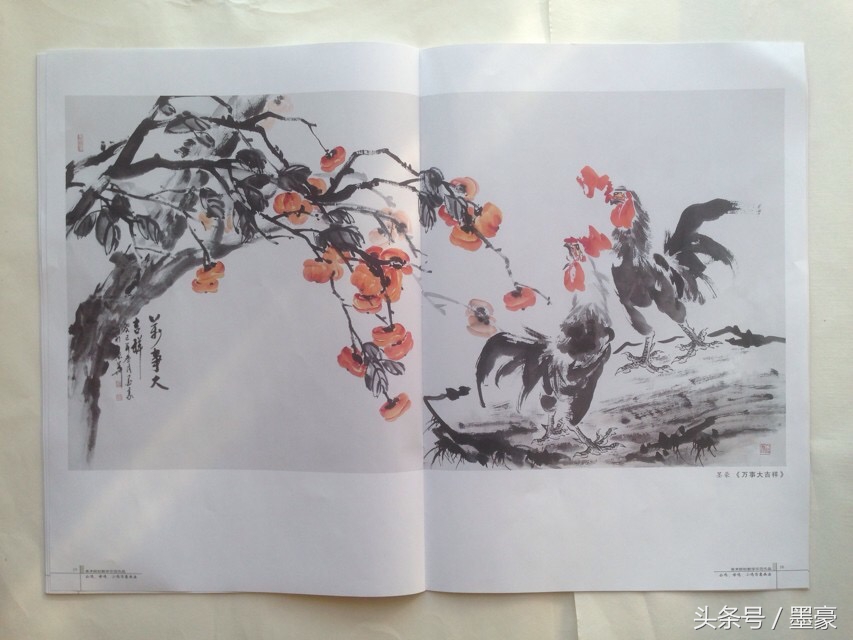 写意公鸡嘴的画法,公鸡母鸡小鸡国画图片