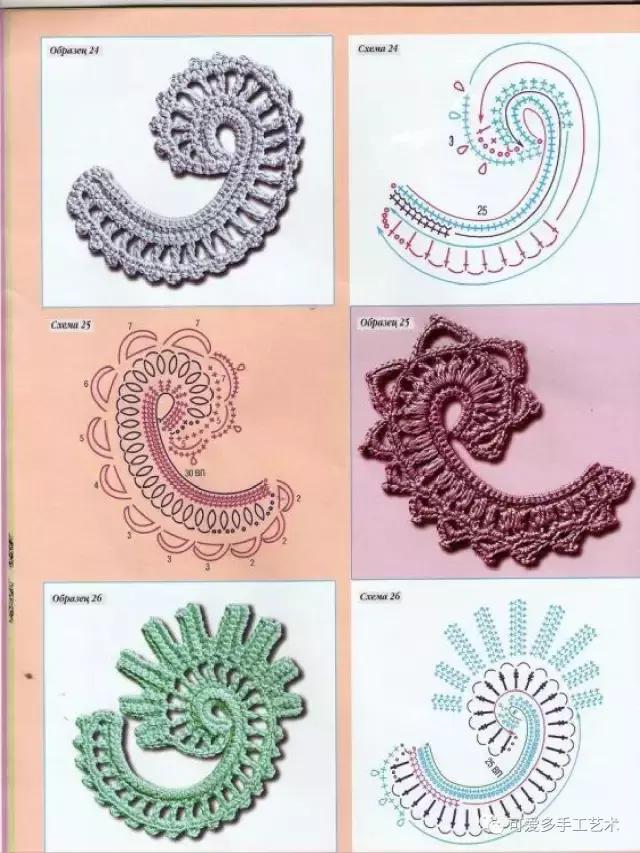 爱尔兰花和叶子大全，最令人心动的钩编之法（附图解）