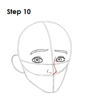 下面的学习如何画个冻的头发都白了的人