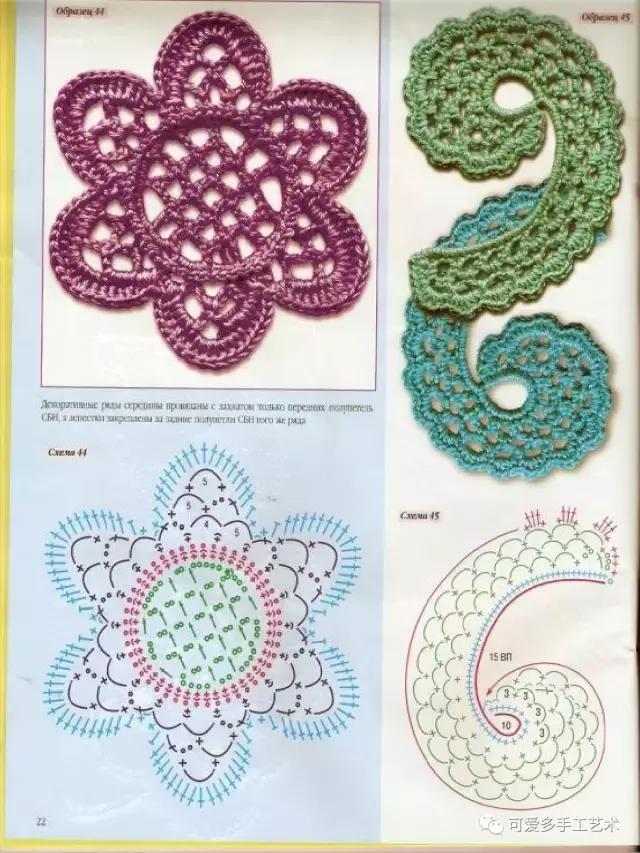 爱尔兰花和叶子大全，最令人心动的钩编之法（附图解）