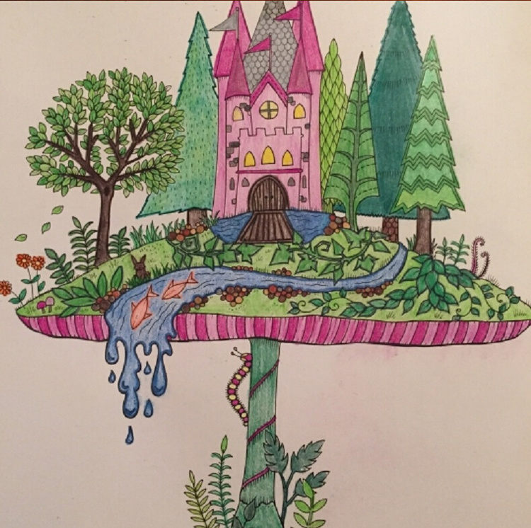 花园的秘密涂色,秘密花园涂色完整版范本图文