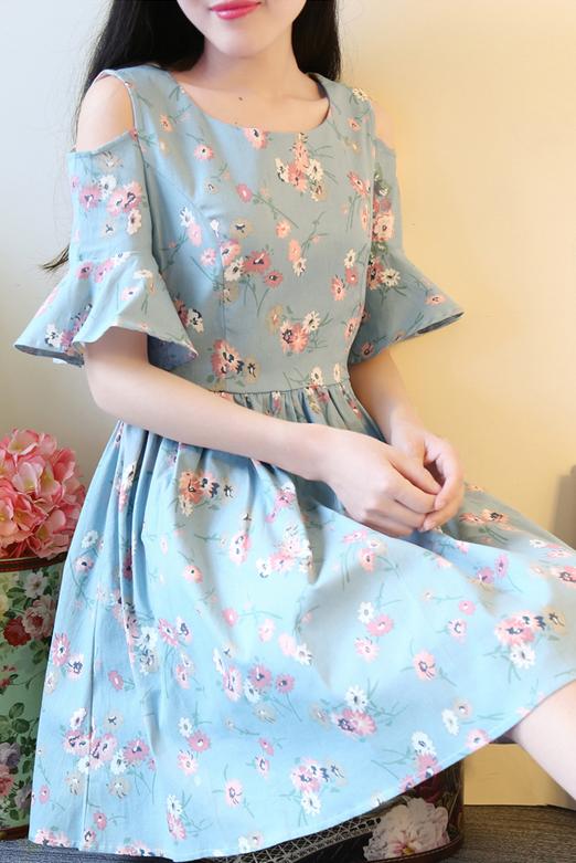 棉麻连衣裙，整个夏天都是小清新小女孩！