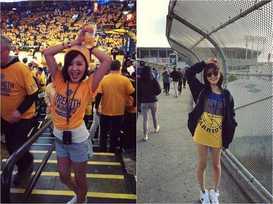 潘晓婷加入周杰伦吴彦祖明星勇士球迷阵营！最无敌勇蜜竟是他！