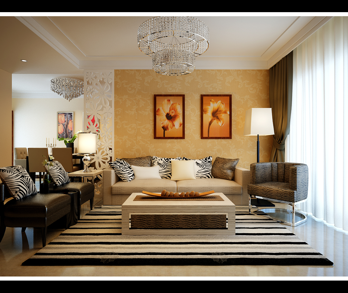 济南185平4房2厅3卫效果图,济南高速花园小区