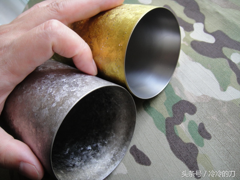 日本雪峰双层钛杯,高颜值的钛杯