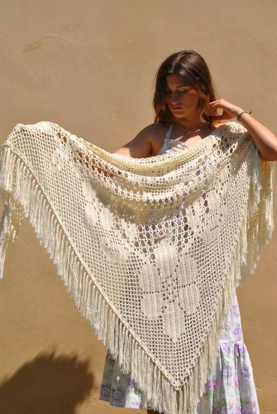 亲手给妈妈钩帽子,送妈妈母亲节礼物披肩