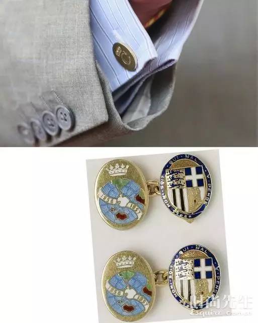 时尚经典袖扣,简约又大气的袖扣第5种