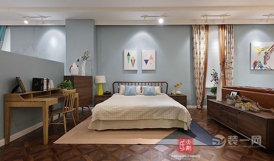 杭州楼顶阳光房装修效果图,翡丽湾简约装修风格全屋效果图