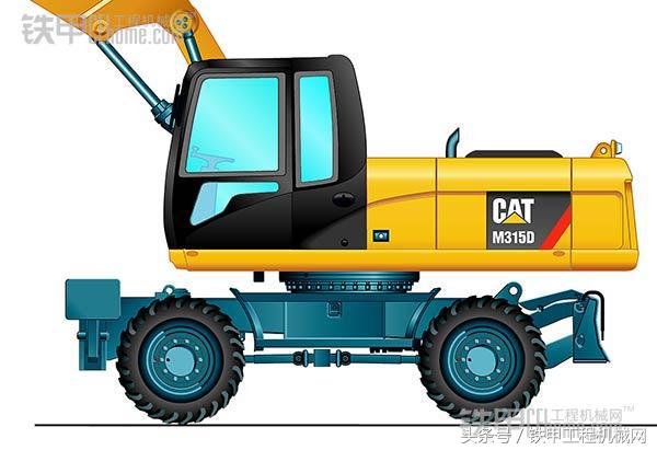 轮式挖掘机和履带式区别,挖掘机轮式和履带式区别大吗