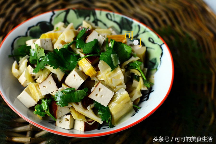 羊尾笋干拌香干：一道清爽凉拌菜，高纤维补钙，瘦身没商量