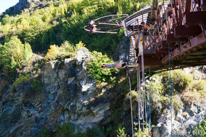 新西兰皇后镇卡瓦劳大桥蹦极,皇后镇新西兰蹦极