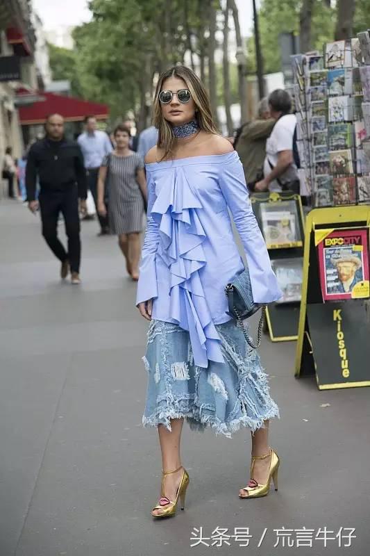 今年最火的4条半裙优雅又时髦,牛仔半裙时髦点配什么鞋好看