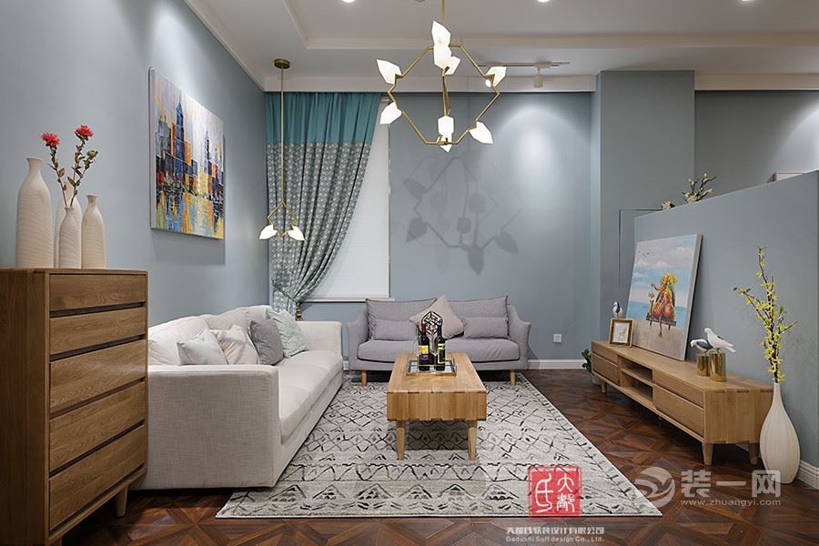 杭州楼顶阳光房装修效果图,翡丽湾简约装修风格全屋效果图