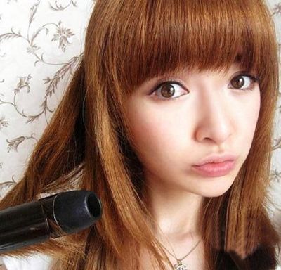 梨花烫中短发内扣发型,中长款梨花烫发发型图片