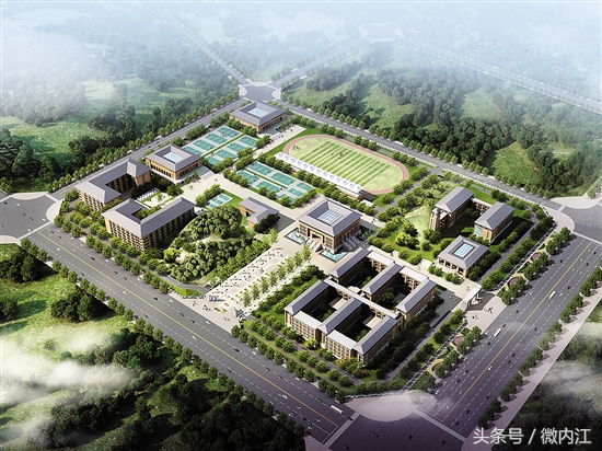 内江六中高新校区修得咋样了？这里有最新消息！（多图，速进！）