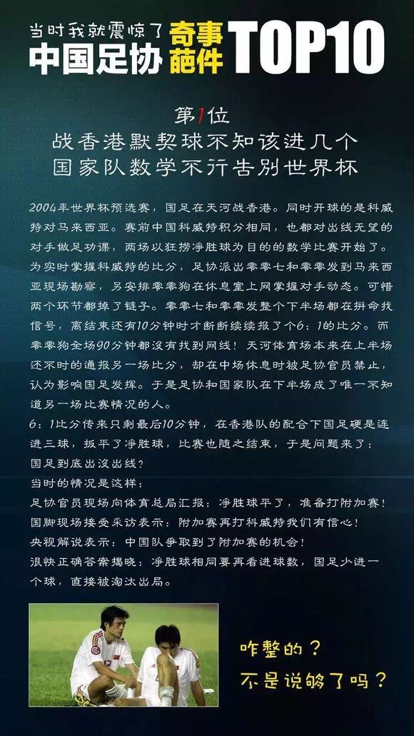 中国足协的奇葩事迹,足协奇葩事top10