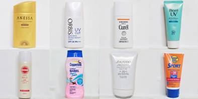 防晒对比图,一年四季都要用的防晒哪个好