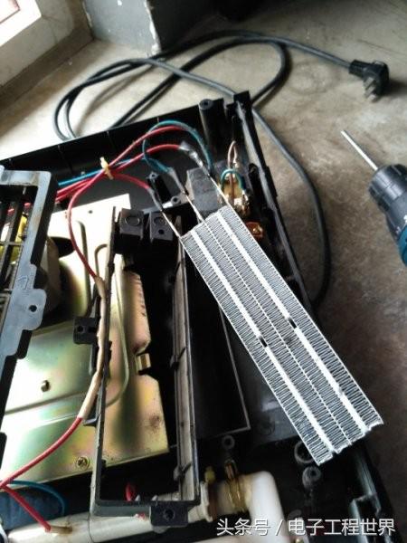 电暖风机拆解视频教程,500瓦以下的暖风机拆解