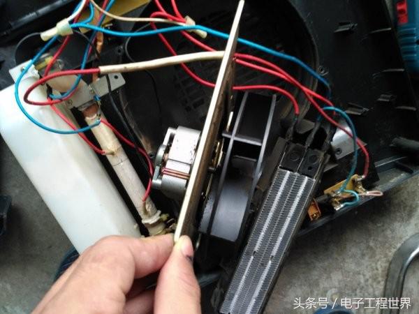 电暖风机拆解视频教程,500瓦以下的暖风机拆解