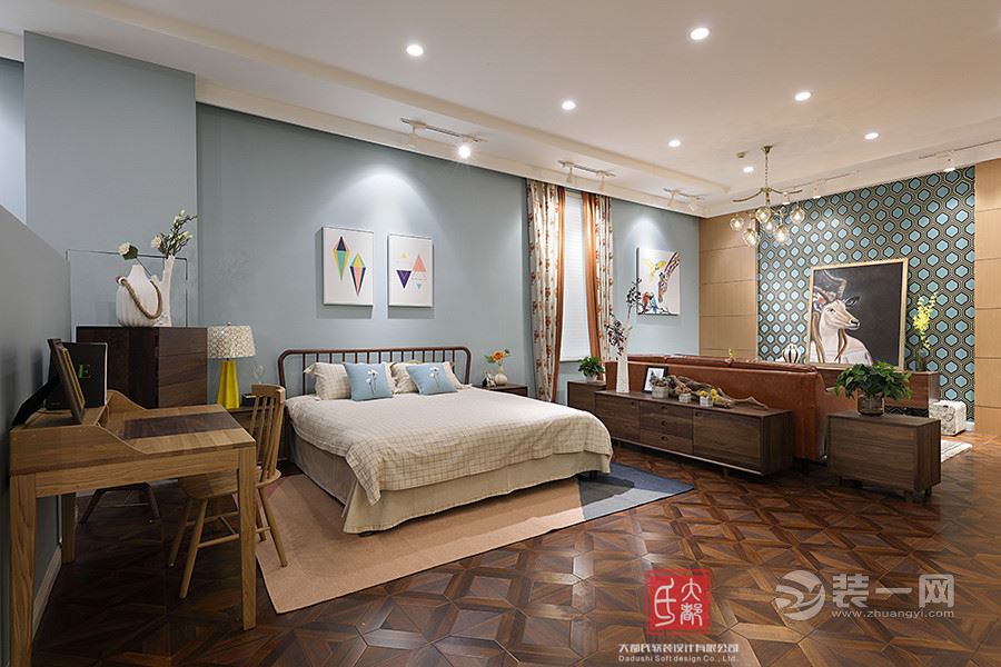 杭州楼顶阳光房装修效果图,翡丽湾简约装修风格全屋效果图