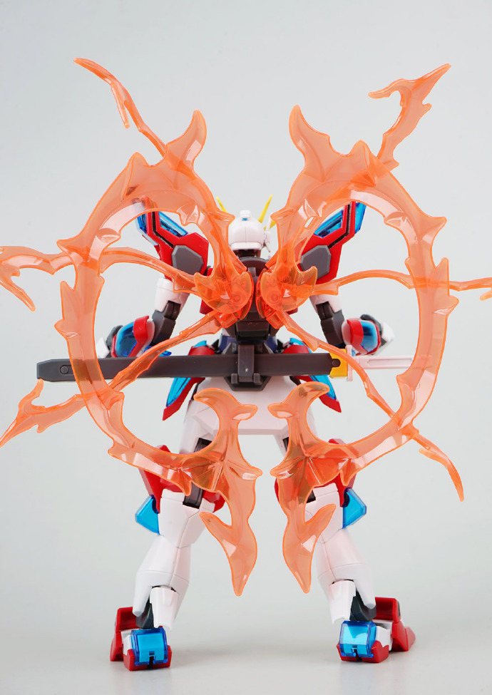 万代hg风灵高达修改型测评,万代hg神木燃烧