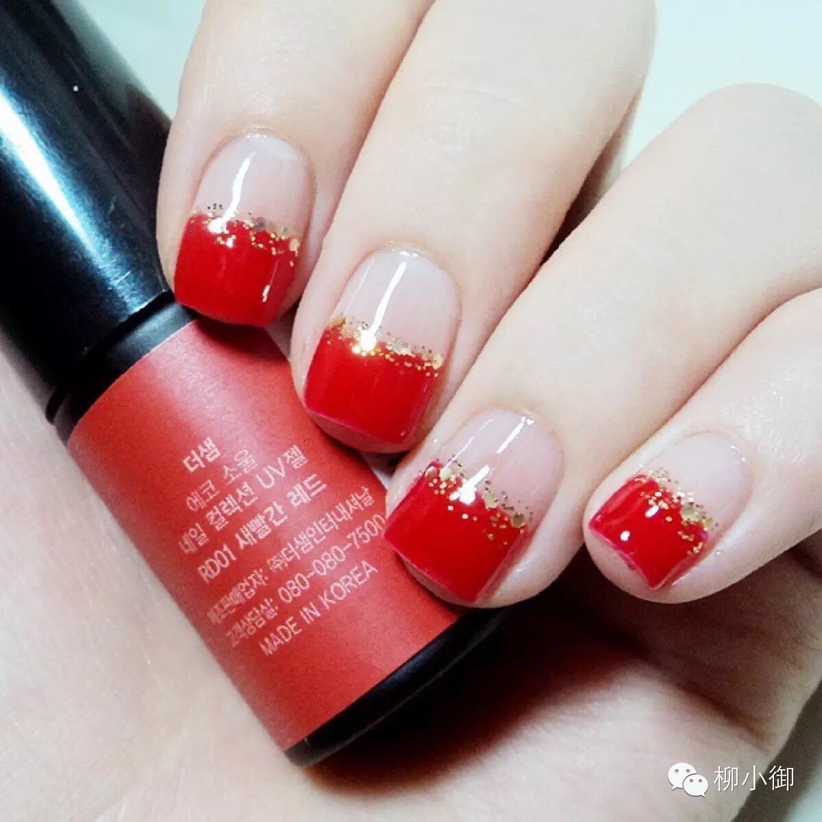 红绿搭配的美甲新年,同学会装b的最高境界