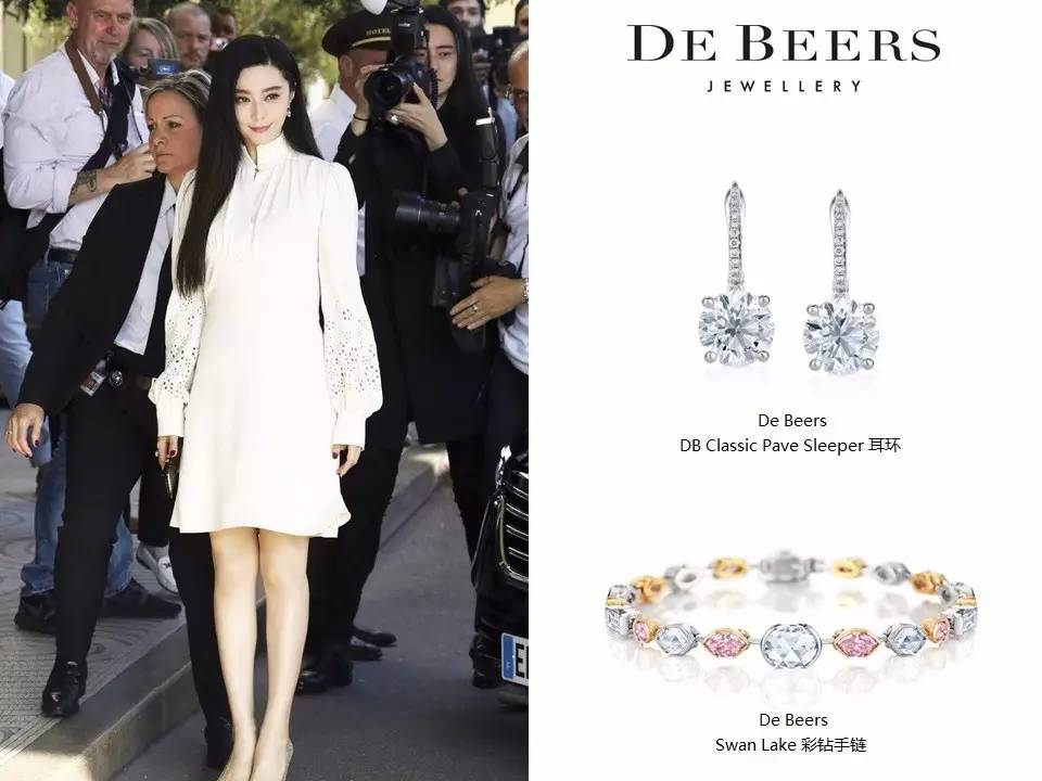 范冰冰全程陪伴,范冰冰踏上戛纳红毯的那一刻