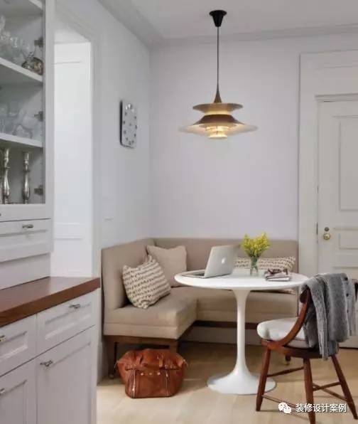 2米宽卡座餐厅设计效果图,餐厅现代简约卡座设计小户型