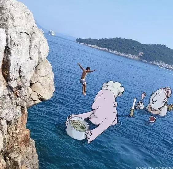 一组黑白手绘插画作品分享,一组手绘人像插画作品分享