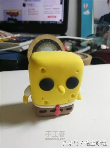 用彩泥做的海绵宝宝动画片,用彩泥做个海绵宝宝