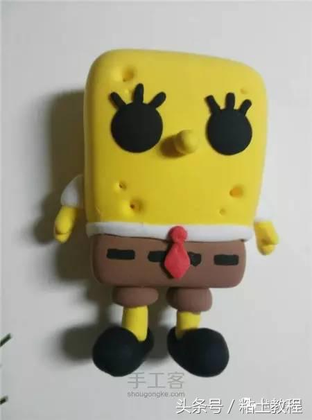 用彩泥做的海绵宝宝动画片,用彩泥做个海绵宝宝