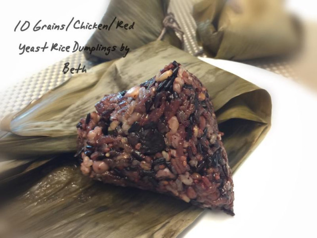 适合三高者吃的十谷米鸡肉粽，营养均衡低油脂，味道却一点不差哦
