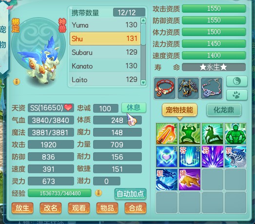 神武2符石属性大全,神武飞升129升140多少经验