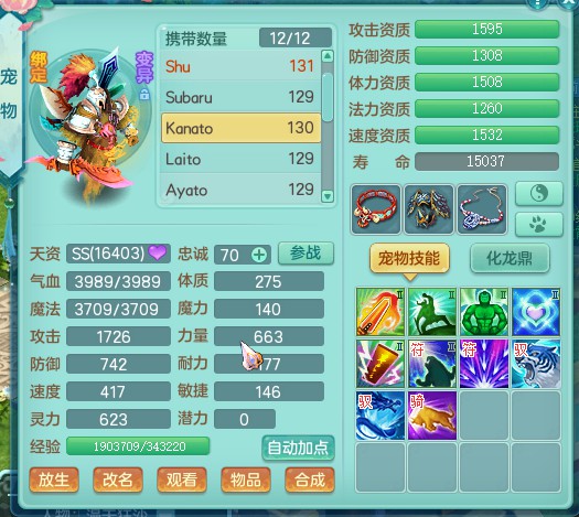 神武2符石属性大全,神武飞升129升140多少经验