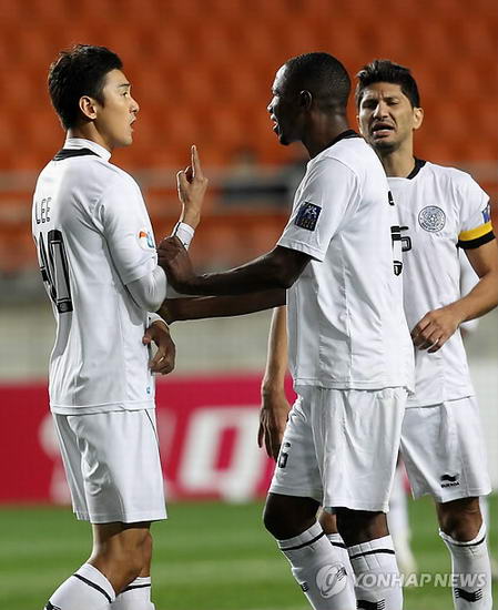 亚冠韩国卡塔尔,不道德进球