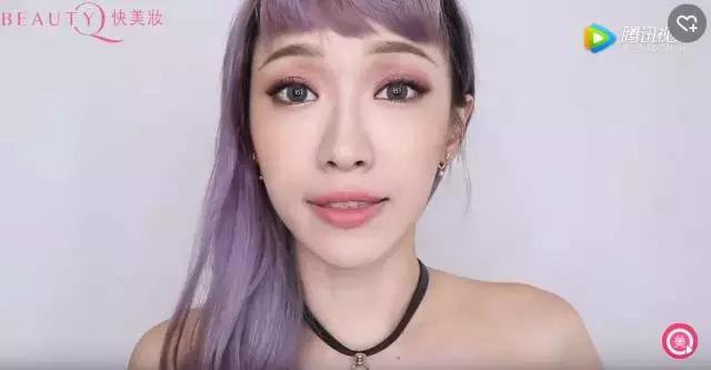 一个眼影盘搞定眼睛部分教程,粉色眼影盘妆容