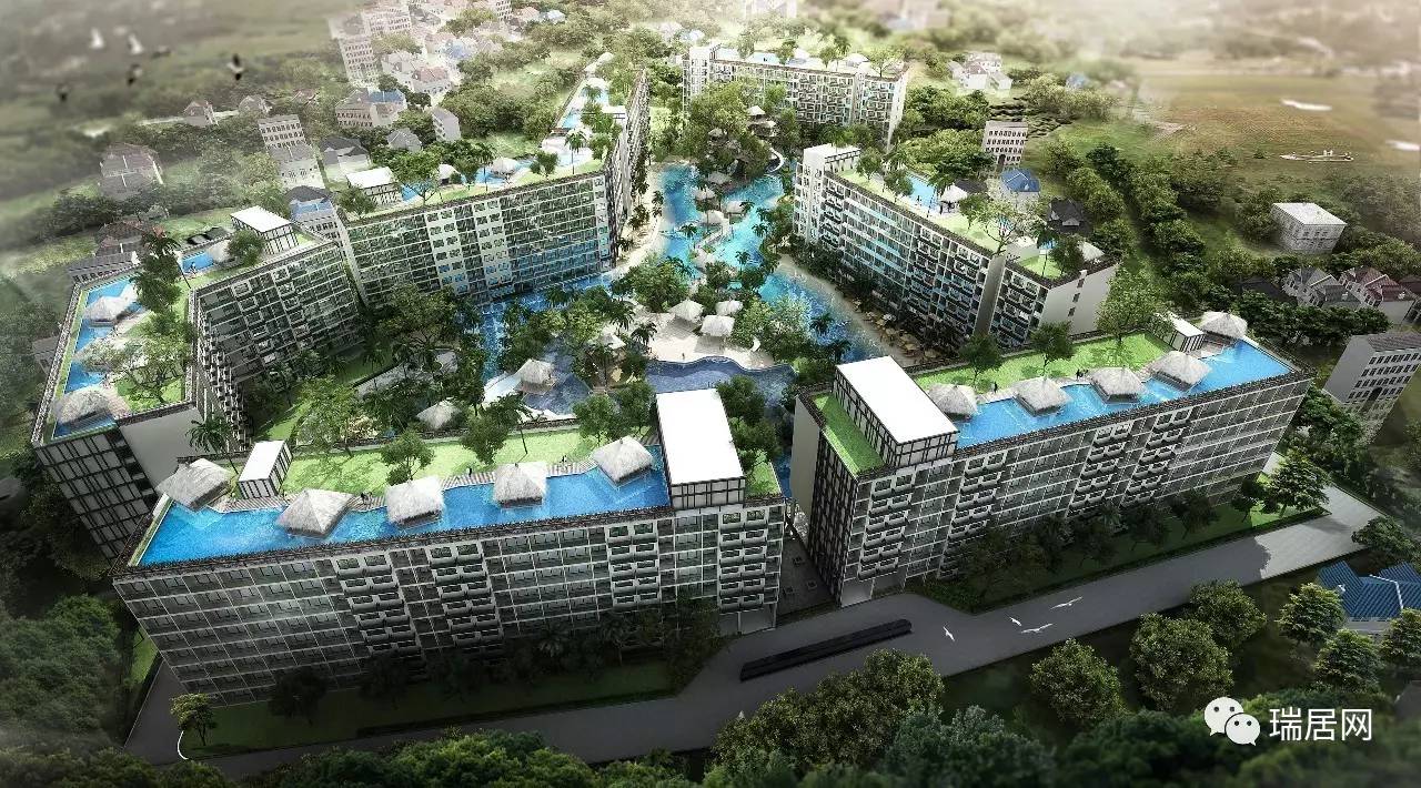 泰国芭提雅海边木屋酒店,芭提雅thebase公寓