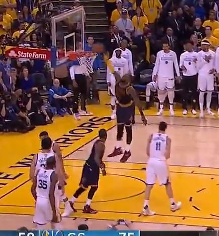 2018年勇士打败骑士照片,骑士勇士g1