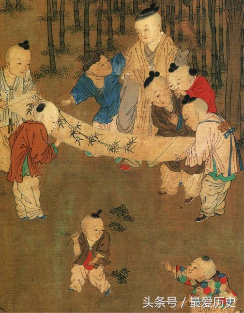 宋朝小朋友,宋代小孩玩游戏