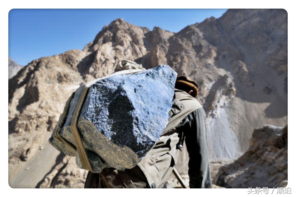 青金石蓝纹石,天然阿富汗青金石