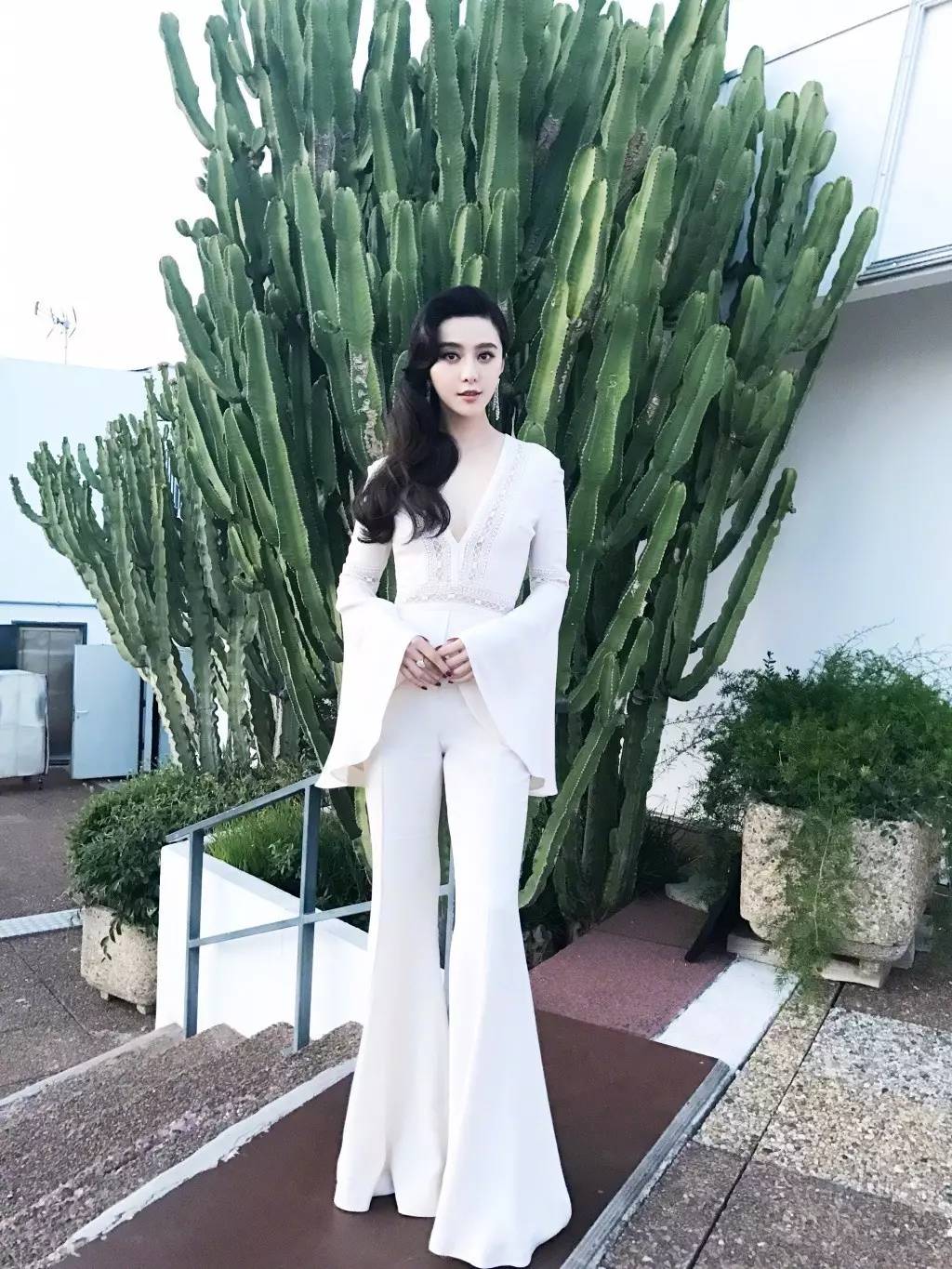 范冰冰全程陪伴,范冰冰踏上戛纳红毯的那一刻