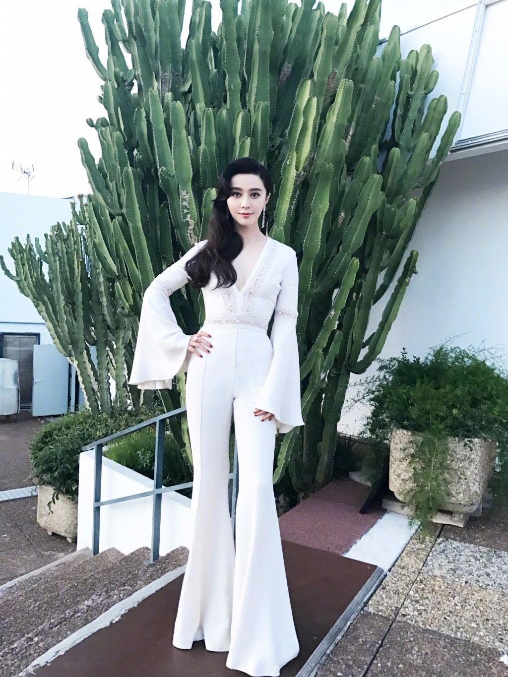 范冰冰全程陪伴,范冰冰踏上戛纳红毯的那一刻