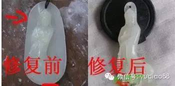 玉器翡翠破损件修复,翡翠镯子破损修复