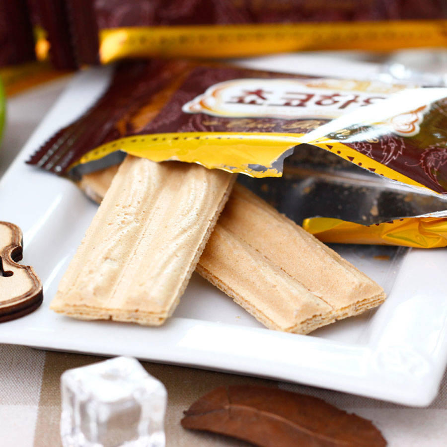 多种口味的威化饼,吃货主播吃威化饼