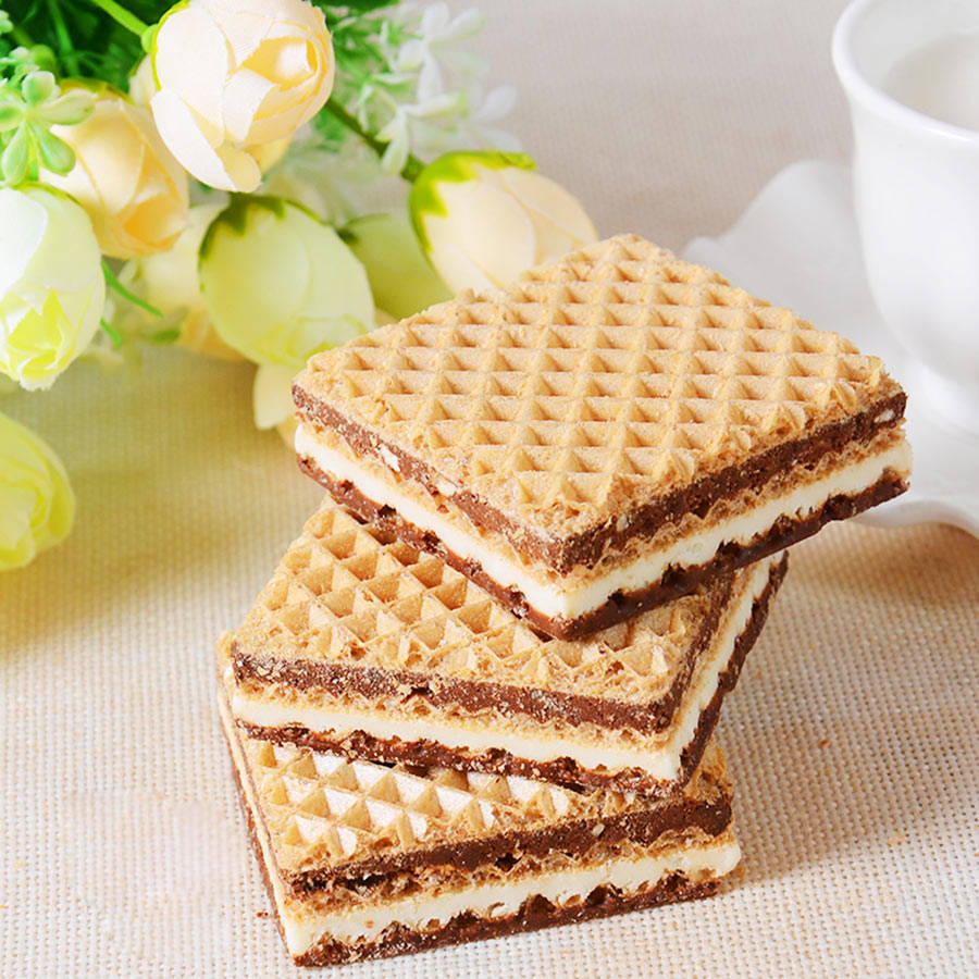 多种口味的威化饼,吃货主播吃威化饼